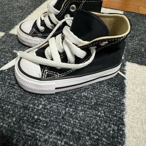 Baby Converse Black High-Top Sneakers